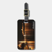 Boedapest bij nacht bagagelabel (Voorkant verticaal)
