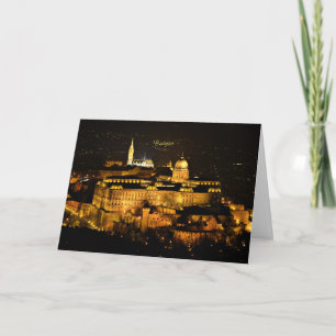 Boedapest bij nacht kaart