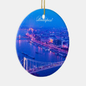 Boedapest bij nacht keramisch ornament (Rechts)