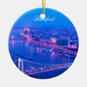 Boedapest bij nacht keramisch ornament (Voorkant)