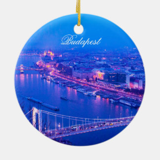 Boedapest bij nacht keramisch ornament
