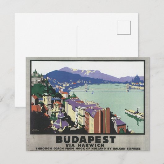 Boedapest Briefkaart (Voorkant / Achterkant)