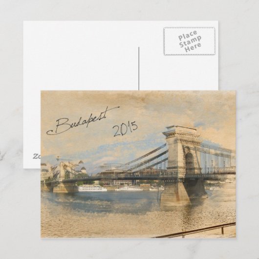 Boedapest Briefkaart (Voorkant / Achterkant)