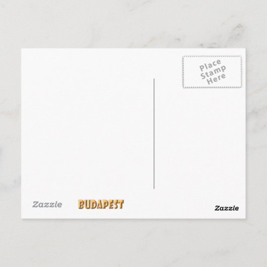 Boedapest Briefkaart (Achterkant)