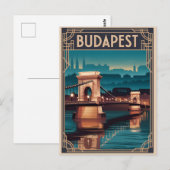Boedapest Chain Bridge Briefkaart (Voorkant / Achterkant)