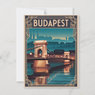 Boedapest Chain Bridge Briefkaart