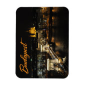 Boedapest, de kettingbrug van het kasteel Buda Magneet (Verticaal)