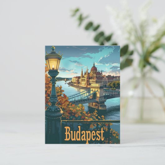 Boedapest Donau Briefkaart (Staand voorkant)