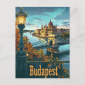 Boedapest Donau Briefkaart (Voorkant)