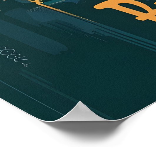 Boedapest Donau Poster (Hoek)