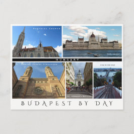 Boedapest door dag briefkaart