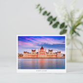 Boedapest en Donau, Hongarije Feestdagenkaart (Staand voorkant)