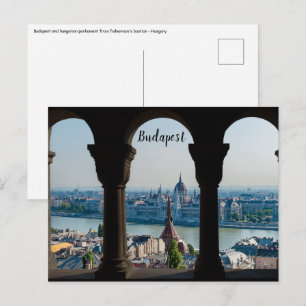 Boedapest en het Hongaarse parlement Briefkaart