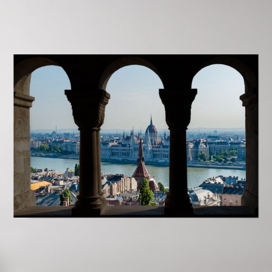 Boedapest en het Hongaarse parlement Poster (Voorkant)