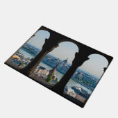 Boedapest en hongaars parlement deurmat (Schuin)