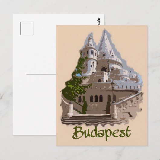 Boedapest: Fisherman's Bastion Briefkaart (Voorkant / Achterkant)