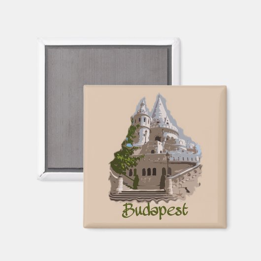 Boedapest: Fisherman's Bastion Magneet (Voorkant / Achterkant)