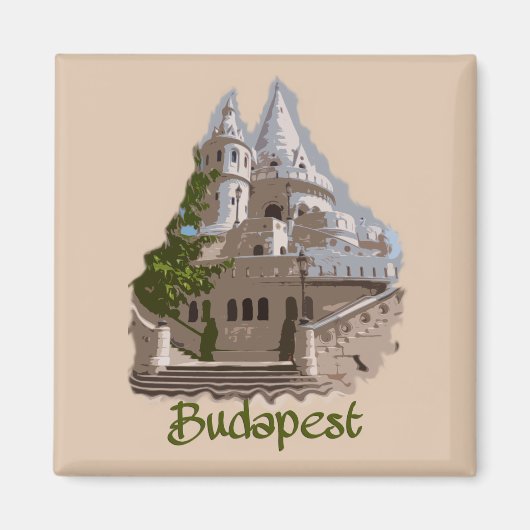 Boedapest: Fisherman's Bastion Magneet (Voorkant)