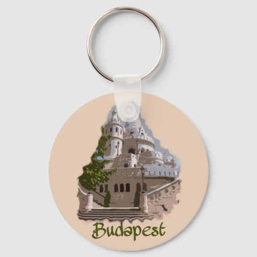 Boedapest: Fisherman's Bastion Sleutelhanger (Voorkant)