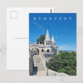 Boedapest Fisherman's Bastion uitzicht briefkaart (Voorkant / Achterkant)