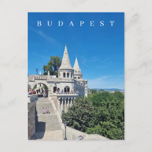 Boedapest Fisherman's Bastion uitzicht briefkaart