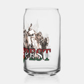 Boedapest helden van Hongarije Blikvorm Glas (Achterkant)