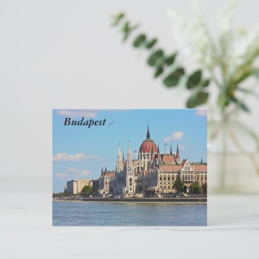 Boedapest, het gebouw van het Parlement, Boedapest Briefkaart (Staand voorkant)