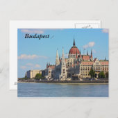 Boedapest, het gebouw van het Parlement, Boedapest Briefkaart (Voorkant / Achterkant)