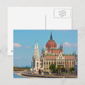 Boedapest, het gebouw van het Parlement Briefkaart (Voorkant / Achterkant)