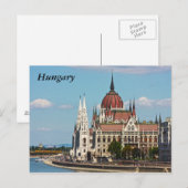 Boedapest, het gebouw van het Parlement, Hongarije Briefkaart (Voorkant / Achterkant)