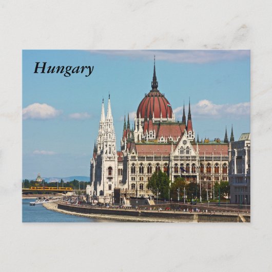 Boedapest, het gebouw van het Parlement, Hongarije Briefkaart (Voorkant)