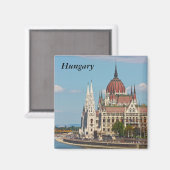 Boedapest, het gebouw van het Parlement, Hongarije Magneet (Voorkant / Achterkant)