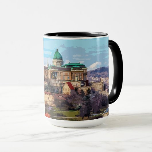 Boedapest Historical Castle Architecture Hongarije Mok (Voorkant rechts)