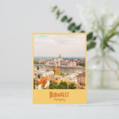 Boedapest, Hongaars  Briefkaart (Staand voorkant)