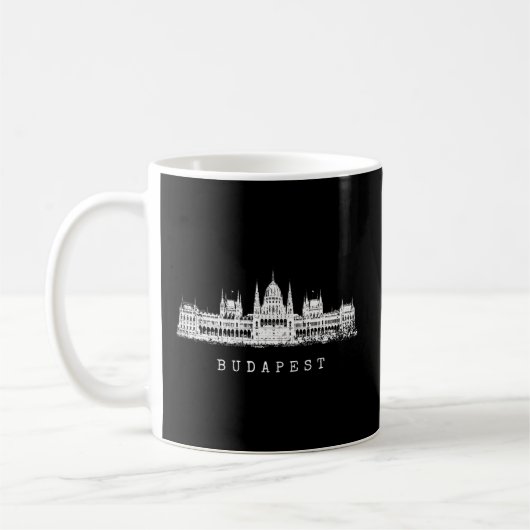 Boedapest Hongaars Parlement skyline Ik hou van Bu Koffiemok (Links)