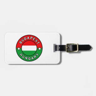 Boedapest Hongarije Bagagelabel