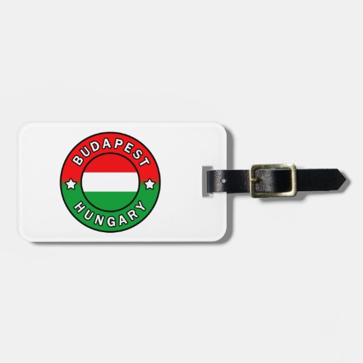 Boedapest Hongarije Bagagelabel (Voorkant horizontaal)