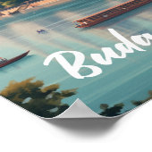 Boedapest Hongarije Beroemde Reisplaats Poster (Hoek)