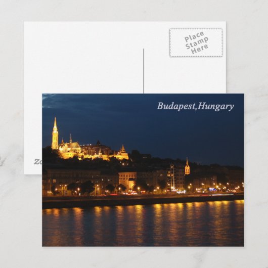 Boedapest, Hongarije Briefkaart (Voorkant / Achterkant)