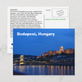 Boedapest, Hongarije Briefkaart (Voorkant / Achterkant)