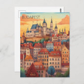 Boedapest Hongarije Briefkaart (Voorkant / Achterkant)