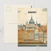Boedapest Hongarije Briefkaart (Voorkant / Achterkant)