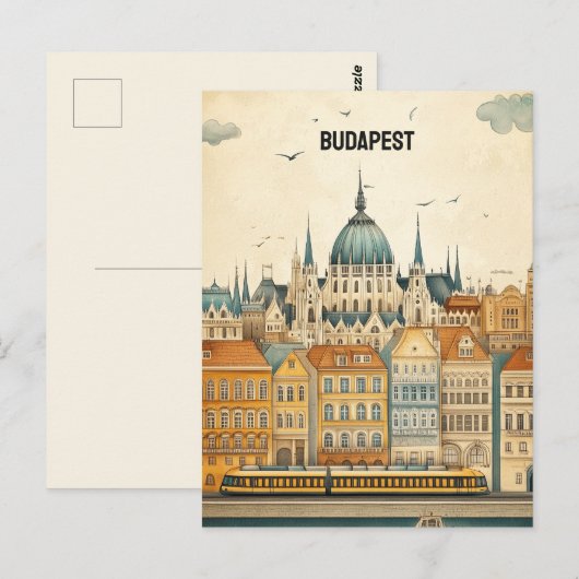 Boedapest Hongarije Briefkaart (Voorkant / Achterkant)