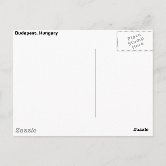 Boedapest, Hongarije Briefkaart (Achterkant)