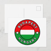 Boedapest Hongarije Briefkaart (Voorkant / Achterkant)