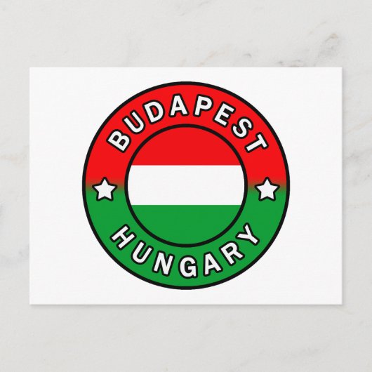Boedapest Hongarije Briefkaart (Voorkant)