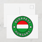 Boedapest Hongarije Briefkaart (Voorkant / Achterkant)