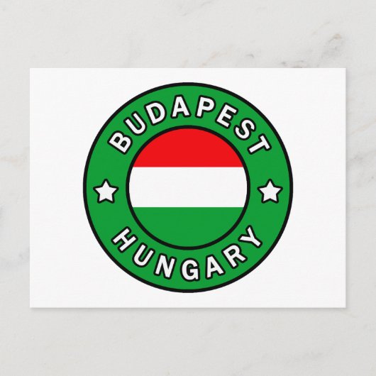 Boedapest Hongarije Briefkaart (Voorkant)