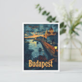 Boedapest Hongarije Classic Art Retro Vintage Reiz Briefkaart (Staand voorkant)