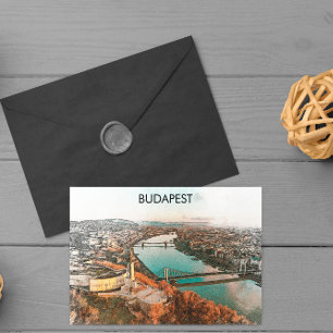 Boedapest Hongarije Donau Panorama Uitzicht Briefkaart
